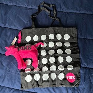 Victoria’s Secret Pink Dog Fold-and-Pack Dot Tote Bag